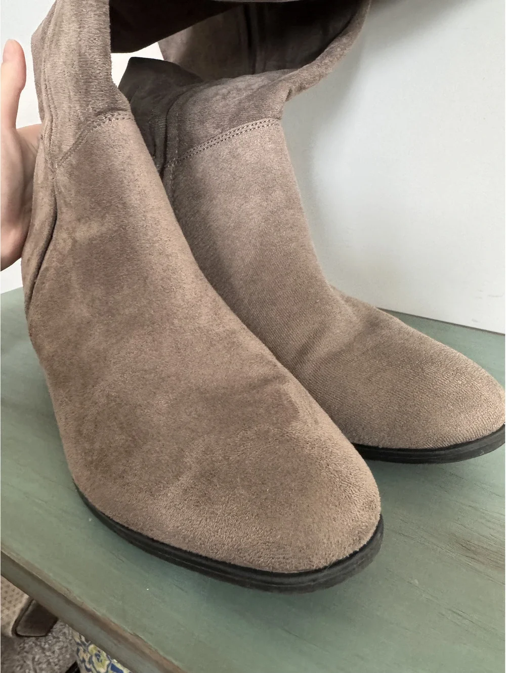 A New Day Size 11 Suede Knee High Riding Boots Barely Used